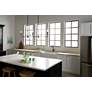 Thumbnail1 of Kichler Pallas 48 1/4" Wide Black 3-Light Linear Chandelier in scene