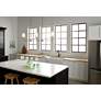 Thumbnail1 of Kichler Pallas 48 1/4" Wide 3-Light Brass Finish Linear Chandelier in scene