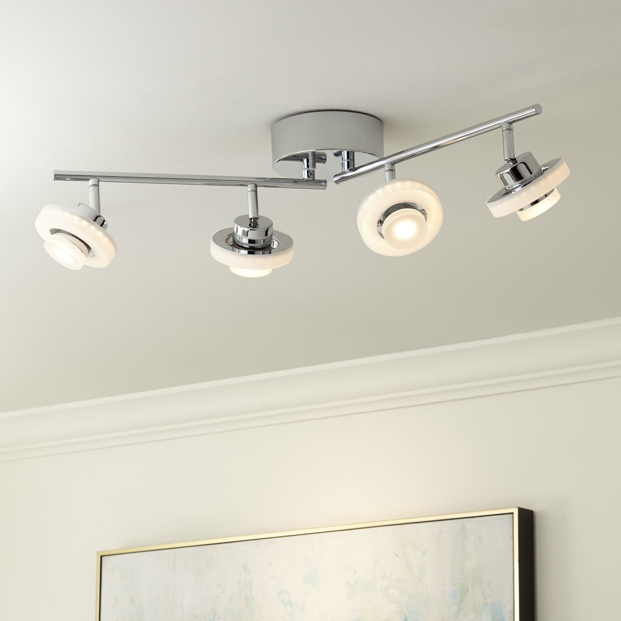 Chrome, 2 Foot, Complete Track Kits, Track Lighting Lamps Plus