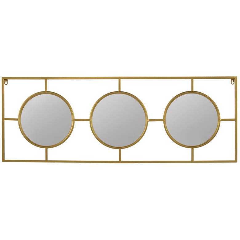 Image 1 15.5 x 43.5 Gold Frame Mirror