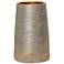 15.7" High Hand Painted Sand Blue Small Vase
