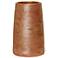 15.7" High Hand Painted Sand Red Small Vase