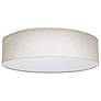 1_15 inch CCT Selectable Fabric Drum LED Decor Flush Mount Beige Fabric Shade
