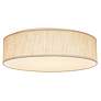 2_15 inch CCT Selectable Fabric Drum LED Decor Flush Mount Beige Fabric Shade more views
