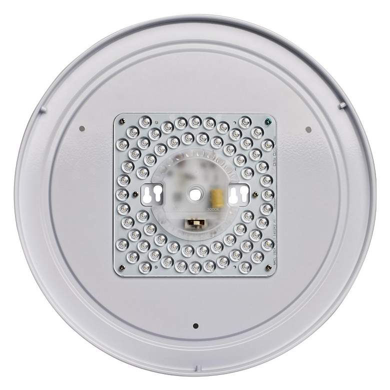 Image 5 15 inch CCT Selectable Fabric Drum LED Decor Flush Mount Beige Fabric Shade more views
