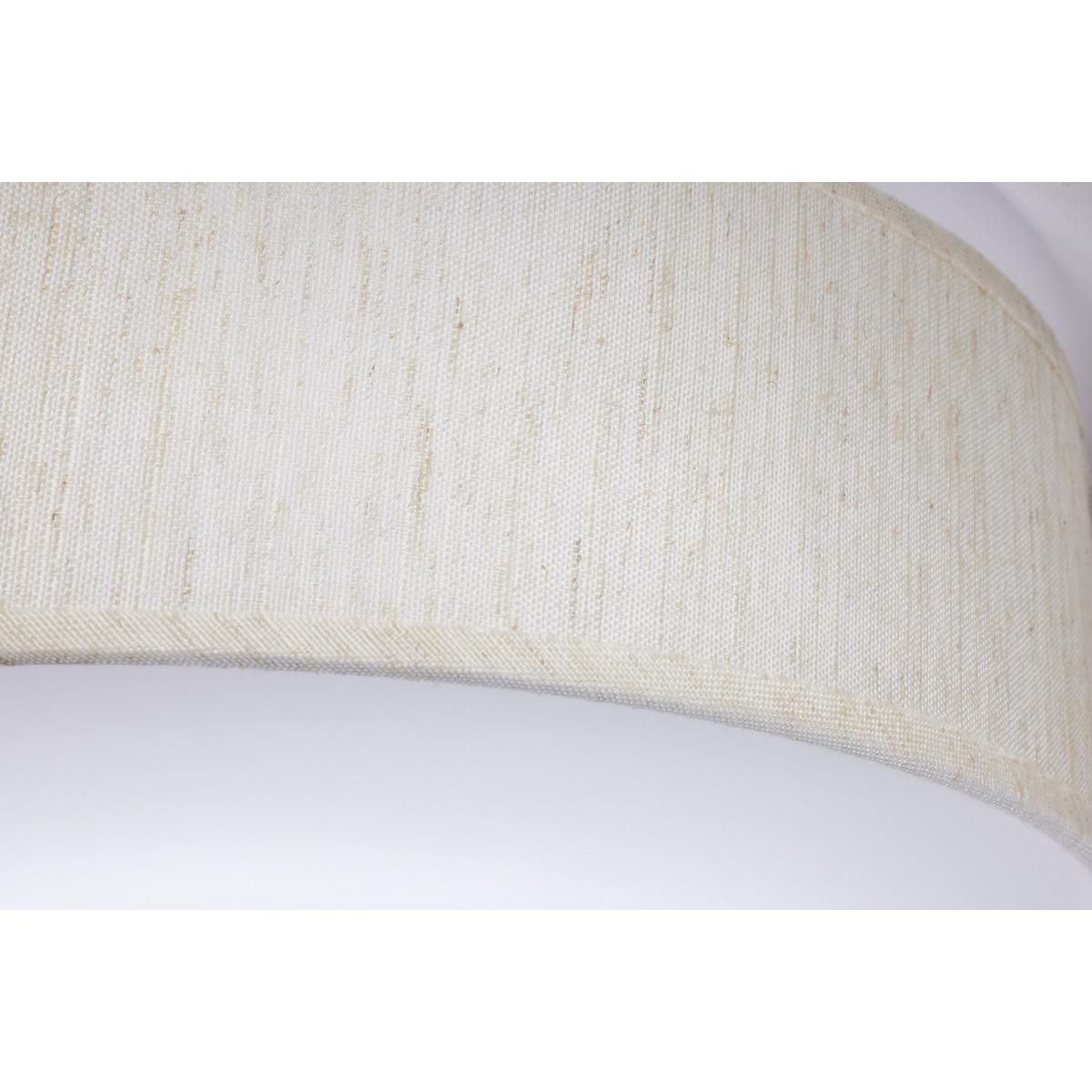 Image 6 15 inch CCT Selectable Fabric Drum LED Decor Flush Mount Beige Fabric Shade more views