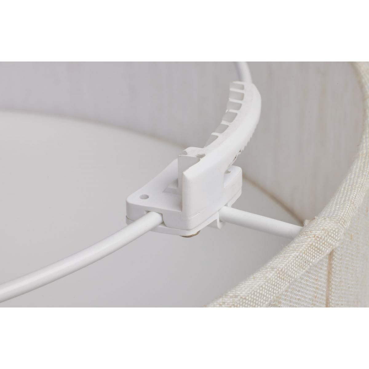 Image 7 15 inch CCT Selectable Fabric Drum LED Decor Flush Mount Beige Fabric Shade more views