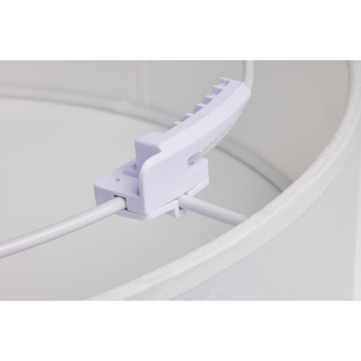 Image 7 15 inch CCT Selectable Fabric Drum LED Decor Flush Mount Fixture White more views