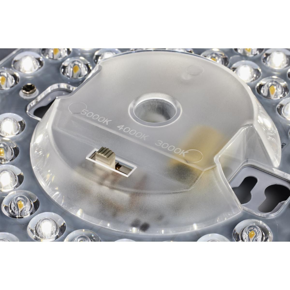 15 inch CCT Selectable Fabric Drum LED Decor Flush Mount Fixture White