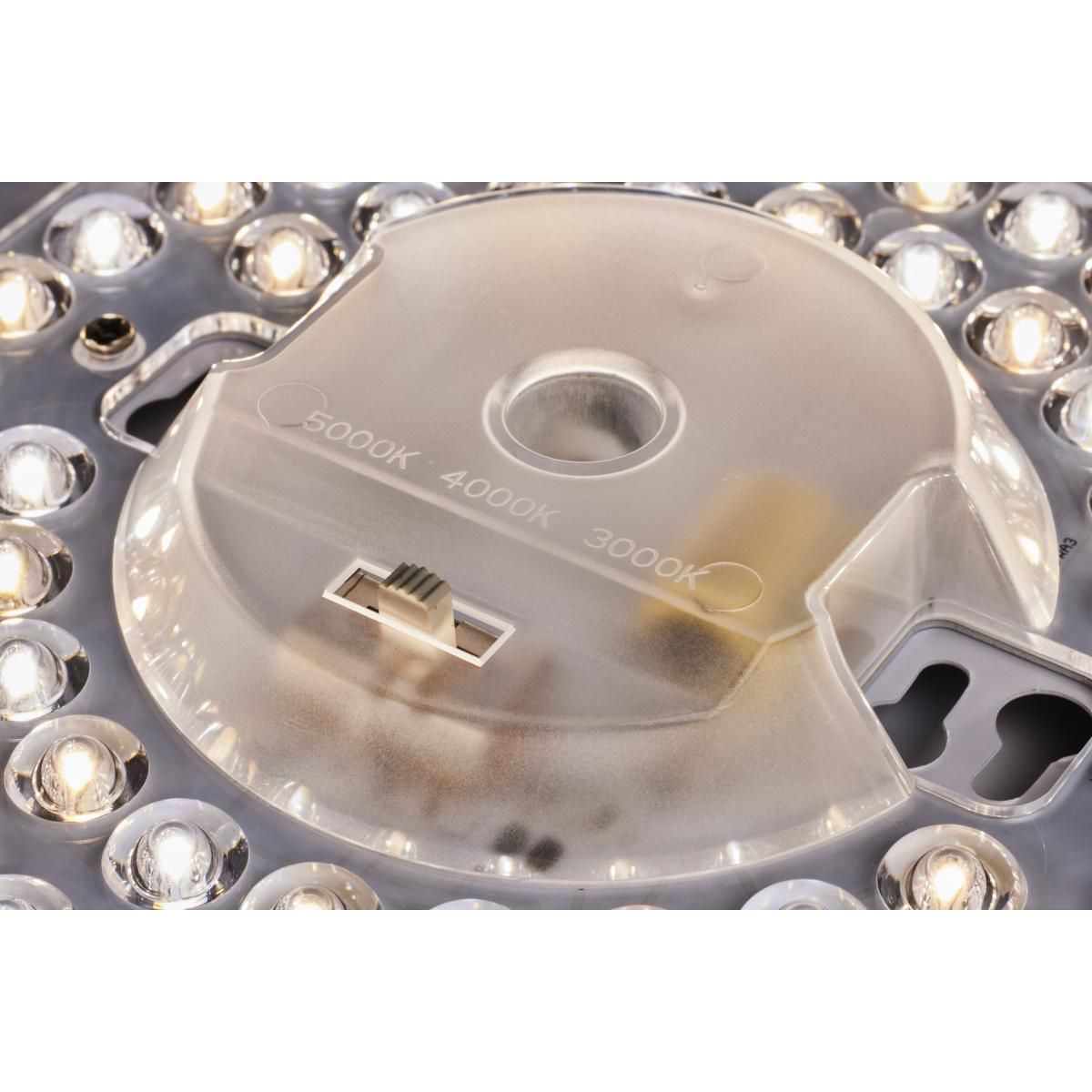 15 inch CCT Selectable Fabric Drum LED Decor Flush Mount Fixture White