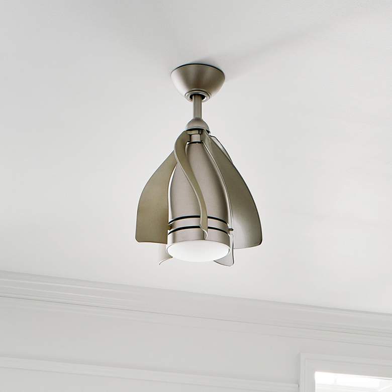 Image 2 15" Kichler Terna Brushed Nickel LED Ceiling Fan