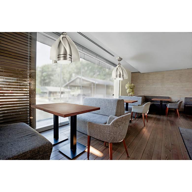 Image 4 15" Kichler Terna Brushed Nickel LED Ceiling Fan more views