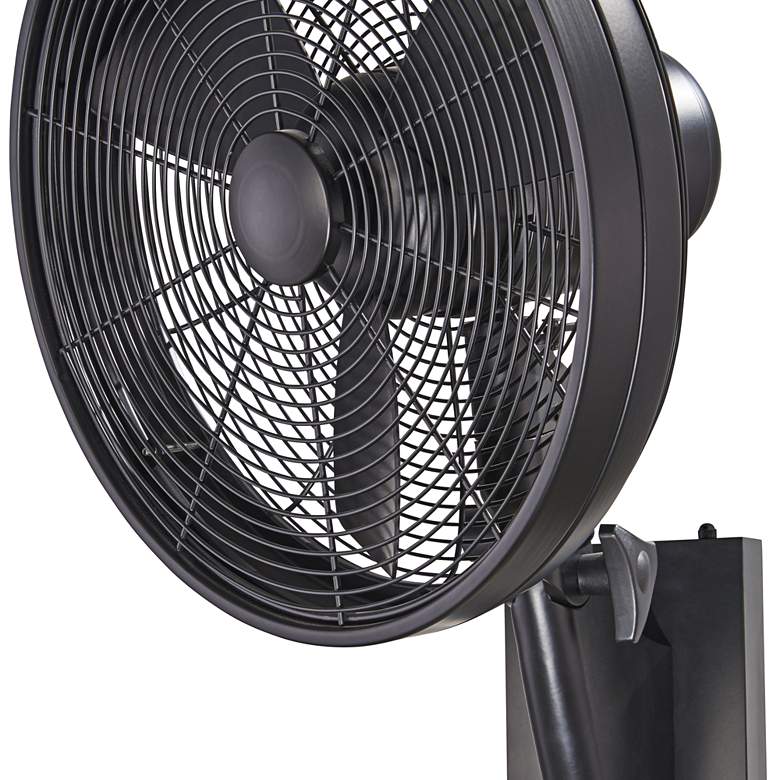 Image 3 15" Minka Aire Anywhere Matte Black Pull Chain Outdoor Wall Fan more views