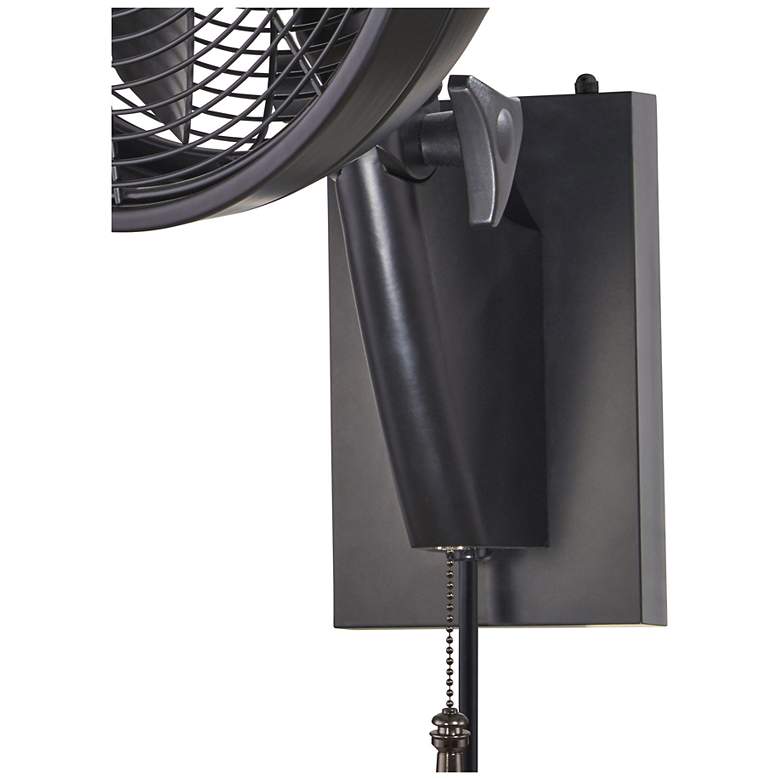 Image 4 15" Minka Aire Anywhere Matte Black Pull Chain Outdoor Wall Fan more views