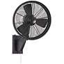 5_15" Minka Aire Anywhere Matte Black Pull Chain Outdoor Wall Fan more views