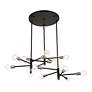 5_15 Light Black Extra Large Chandelier with Brushed Nickel Accents more views