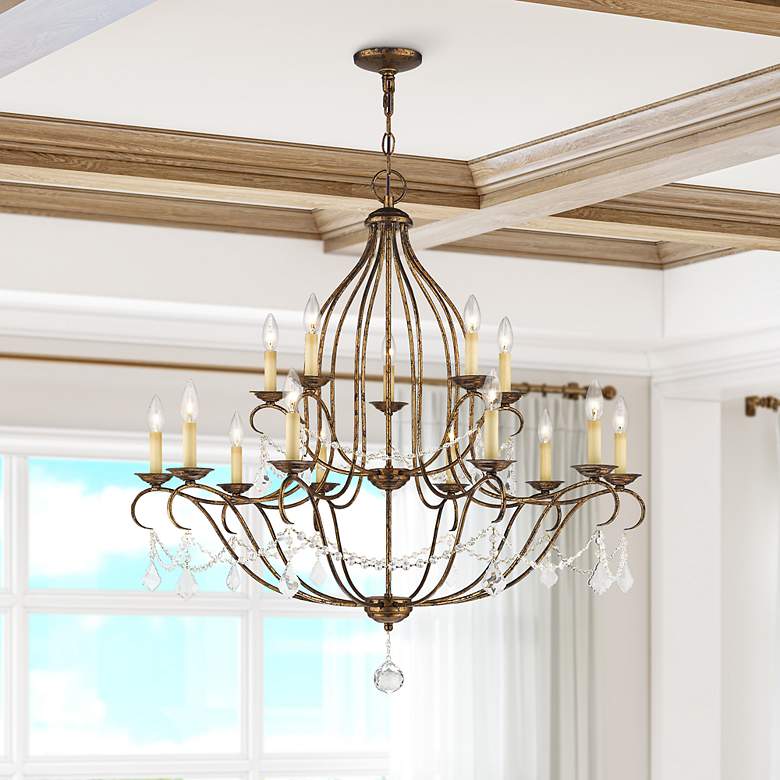 Image 1 15 Light Venetian Golden Bronze Chandelier