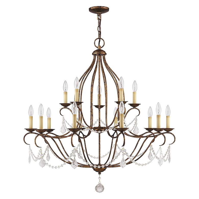 Image 3 15 Light Venetian Golden Bronze Chandelier more views