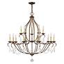 3_15 Light Venetian Golden Bronze Chandelier more views