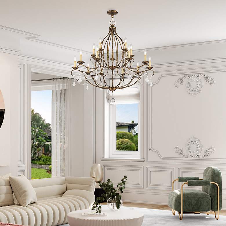 Image 7 15 Light Venetian Golden Bronze Chandelier more views