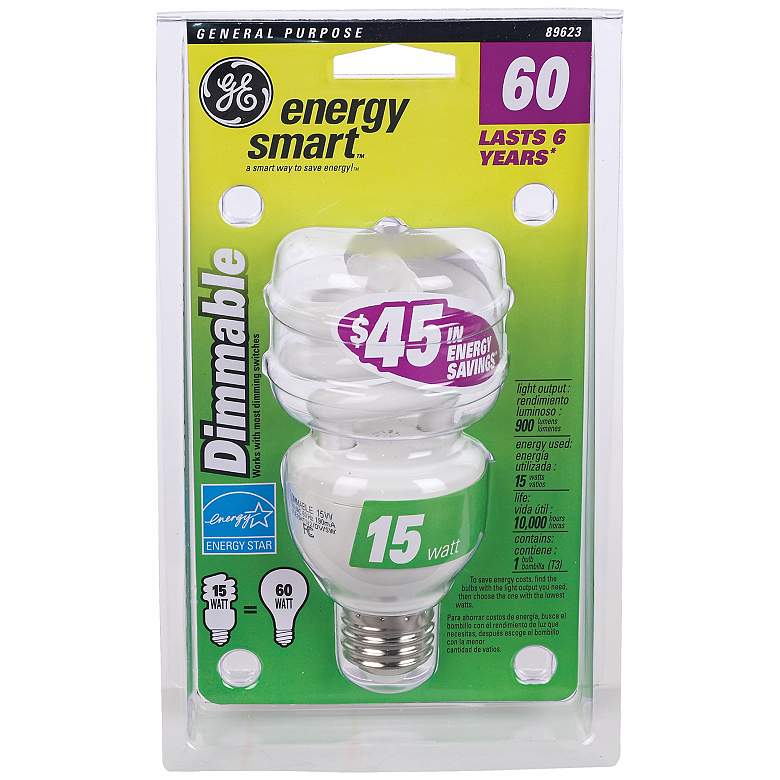 Image 1 15 Watt Dimmable CFL Twist ENERGY STAR&#174; Light Bulb