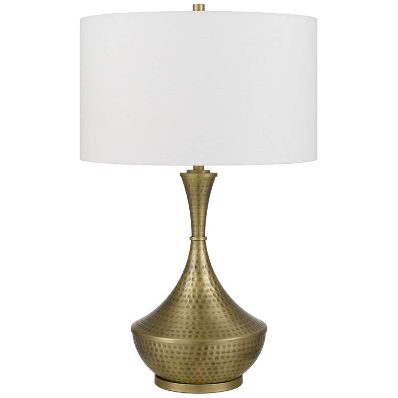 Image 1 150W 3 way Hove hand hammered metal table lamp