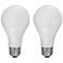 150W Equivalent Milky 15W LED Dimmable Standard A23 2-Pack