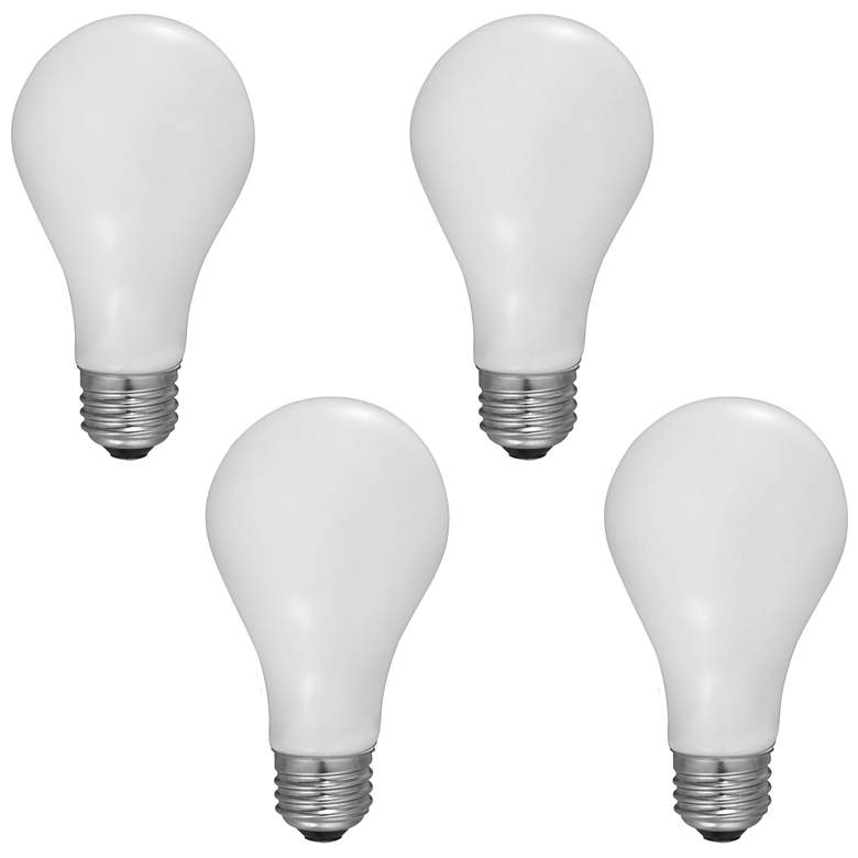 Image 1 150W Equivalent Milky 15W LED Dimmable Standard A23 4-Pack