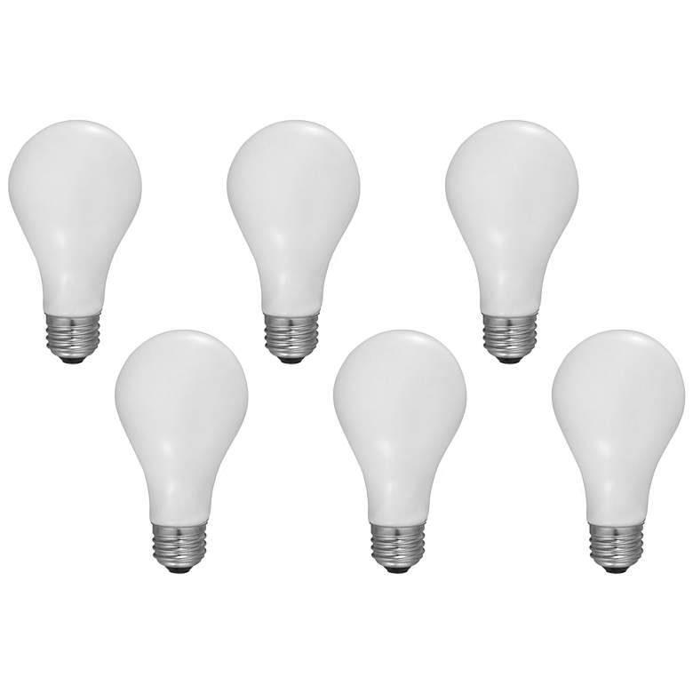 Image 1 150W Equivalent Milky 15W LED Dimmable Standard A23 6-Pack