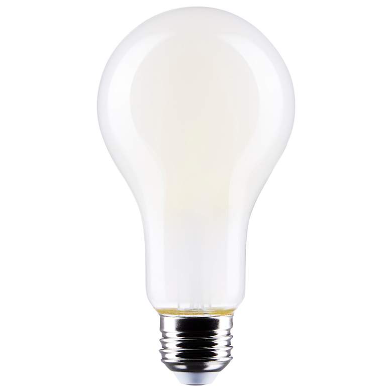 Image 1 150W Equivalent Satco Frost 18.5W LED Dimmable Standard Bulb