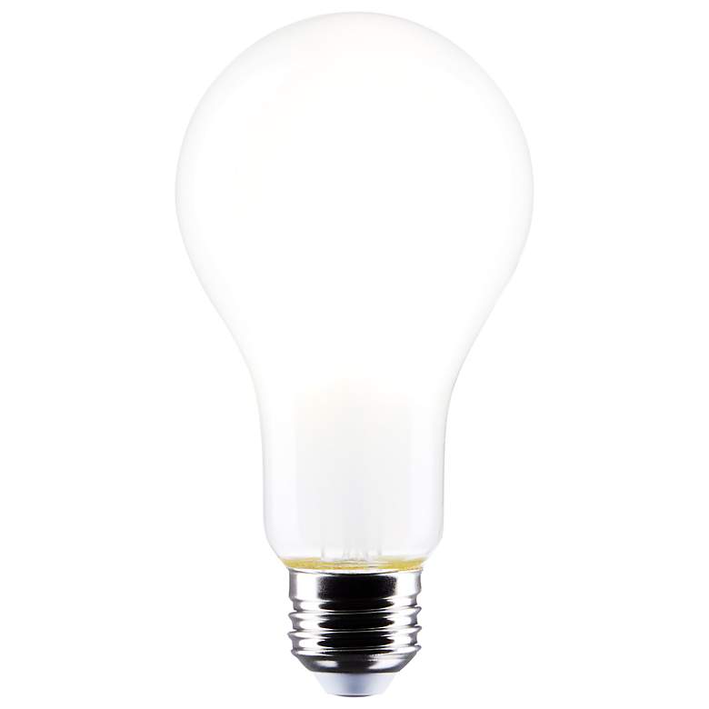 Image 2 150W Equivalent Satco Frost 18.5W LED Dimmable Standard Bulb more views