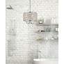 1_Elise 14" Wide Chrome and Crystal Pendant Light in scene