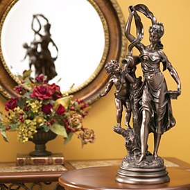 Image5 of Maiden and Cupid 27" High Accent Sculpture in scene