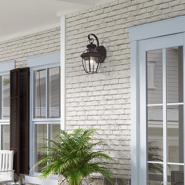 Image 1 Livex Monterey 12 1/2" High Bronze Outdoor Wall Light in scene