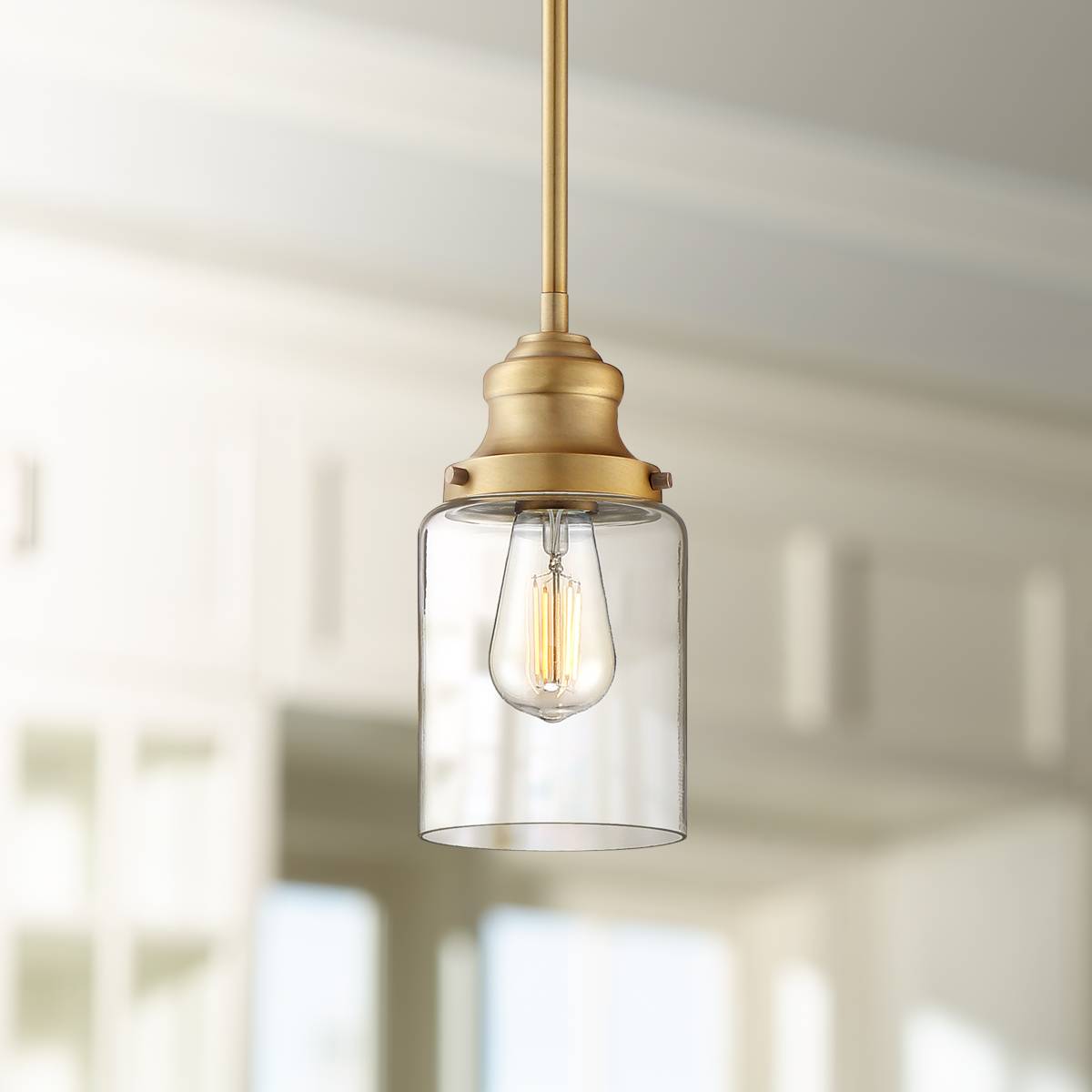 Brass - Antique Brass, Mini-Pendant, Pendant Lighting | Lamps Plus