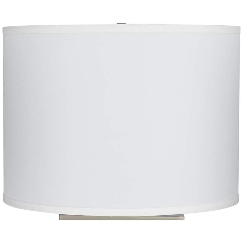 Image 1 15D65 - White Sandstone Linen Drum Lamp Shade