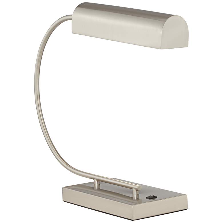 Image 1 15H40 - Brushed Nickel and Steel Desk Lamp
