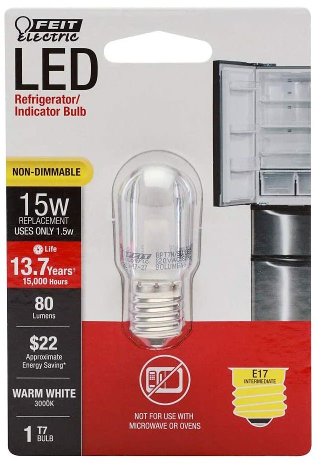 15W Equivalent 1.5W LED Non Dimmable E17 T7 Light Bulb 98G75