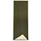 16.25" Closed Top Matte Green Diagonal Rectangle ADA Outdoor LED Sconc