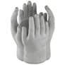16.5" Gray Hand Statue Planter