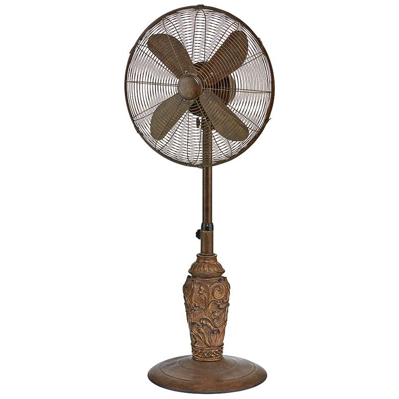 Image 1 16 inch Cantalonia Brown Adjustable Outdoor Floor Fan