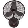 2_16" Craftmade Bellows I Bronze Damp Rated Wall Fan with Wall Control