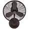 16" Craftmade Bellows I Bronze Damp Rated Wall Fan with Wall Control