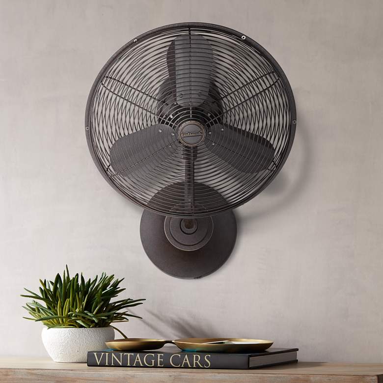 Image 1 16" Craftmade Bellows I Bronze Damp Rated Wall Fan with Wall Control