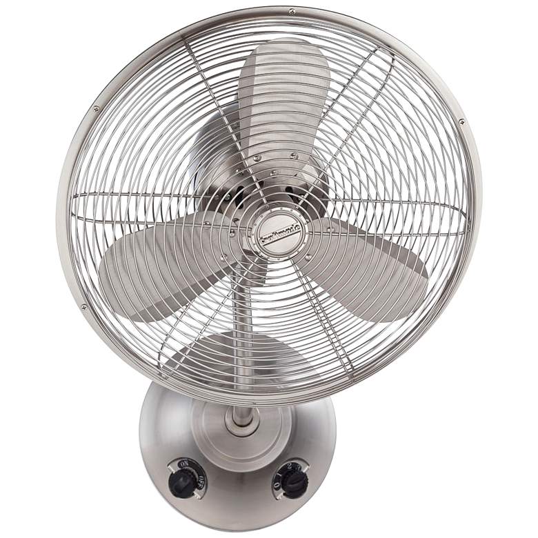 Image 2 16" Craftmade I Bellows Brushed Nickel Oscillating Wall Fan