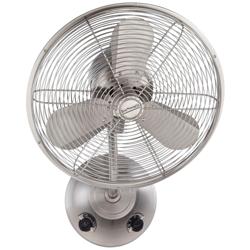 16&quot; Craftmade I Bellows Brushed Nickel Oscillating Wall Fan