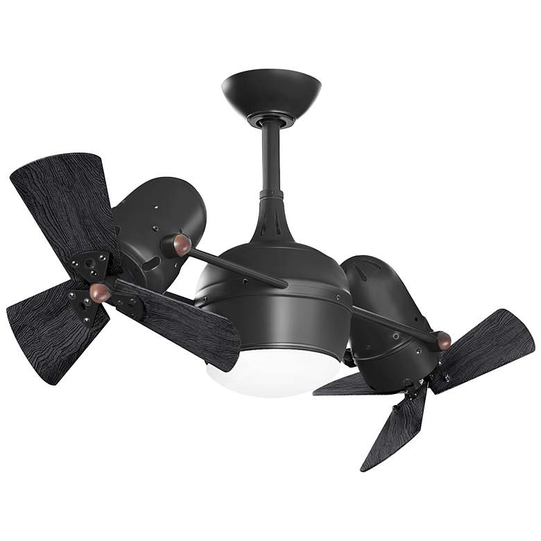 Image 1 16 inch Dagny LK Black Rotational LED Ceiling Fan with Remote