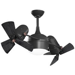 16&quot; Dagny LK Black Rotational LED Ceiling Fan with Remote