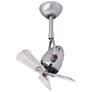 2_16" Diane Brushed Nickel Barn Wood Blades Ceiling Fan with Remote