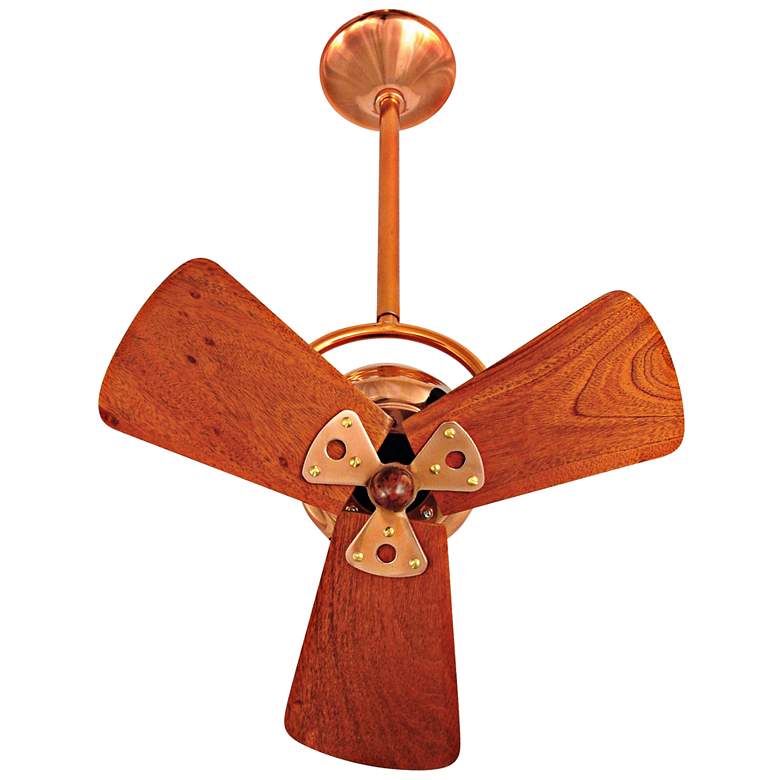 Image 2 16 inch Matthews Bianca Copper Mahogany Directional Fan with Wall Control